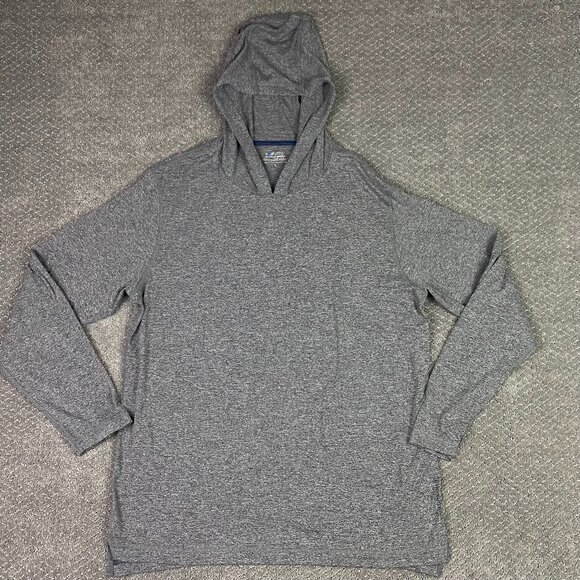 Vineyard Vines Performance On The Go Hoodie Hooded Tee Men's Large Heather Gray - Picture 1 of 11